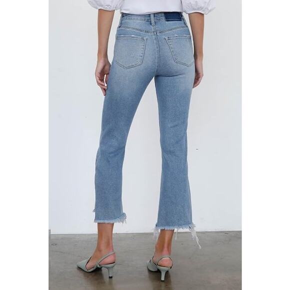 Insane Gene High Rise Crop Boot Cut Jeans - P1012R - Size 9/28 - Picture 4 of 7